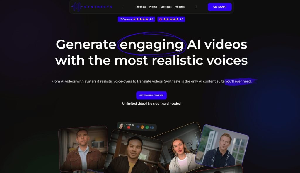 Synthesys meilleurs outils d’IA générateurs de vidéos